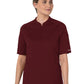 Women's Four-Pocket Half Sleeve Zip Scrub Top - 6659 - Burgundy