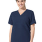 Unisex One-Pocket V-Neck Scrub Top - 6680 - Navy