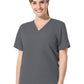 Unisex One-Pocket V-Neck Scrub Top - 6680 - Pewter