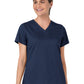 Women's Two-Pocket Slash Pocket V-Neck Scrub Top - 6751 - Navy