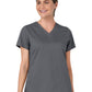 Women's Two-Pocket Slash Pocket V-Neck Scrub Top - 6751 - Pewter