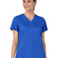 Women's Two-Pocket Slash Pocket V-Neck Scrub Top - 6751 - Royal