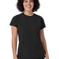 Women's Two-Pocket Cap Sleeve Crew Neck Scrub Top - 6780 - Black