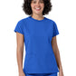 Women's Two-Pocket Cap Sleeve Crew Neck Scrub Top - 6780 - Royal