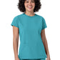 Women's Two-Pocket Cap Sleeve Crew Neck Scrub Top - 6780 - Teal Blue