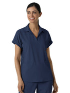 Women’s Two-Pocket Flex-n-Reach Collared Top - 6934 - Navy