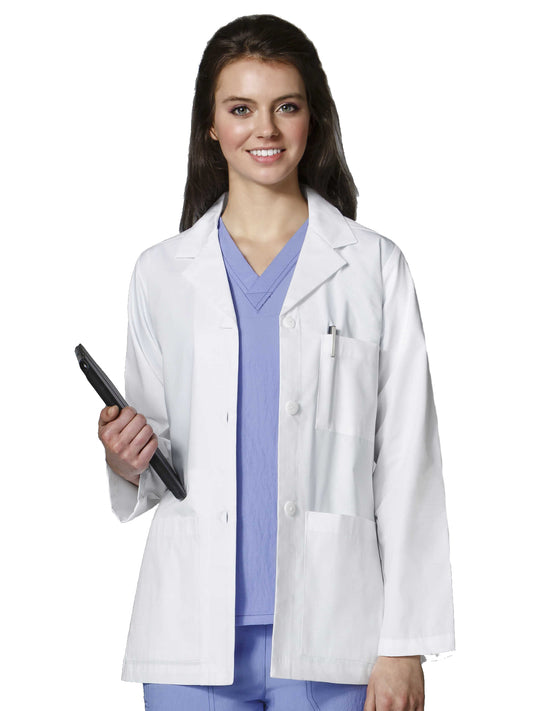 Women's Four-Pocket 29.5" Consultation Lab Coat - 7202 - White