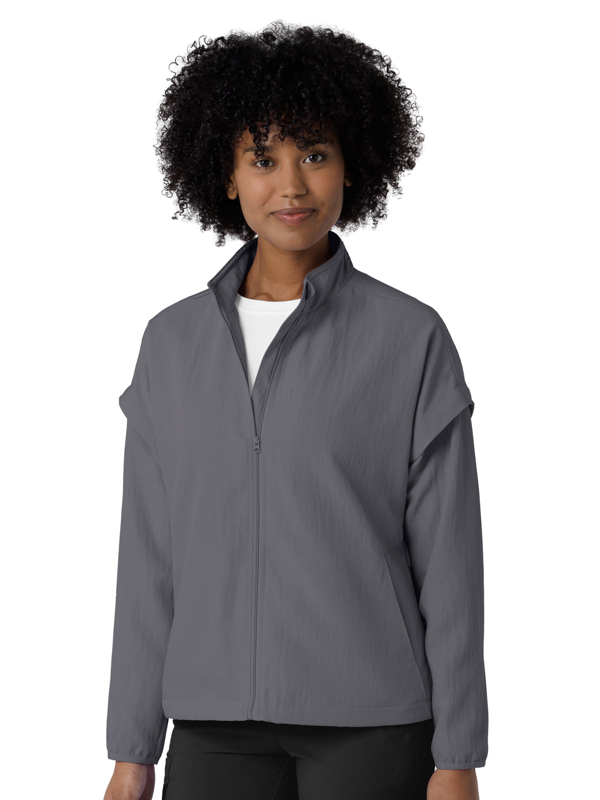 Women's Four-Pocket BreezeBreaker Jacket - 8014 - Pewter