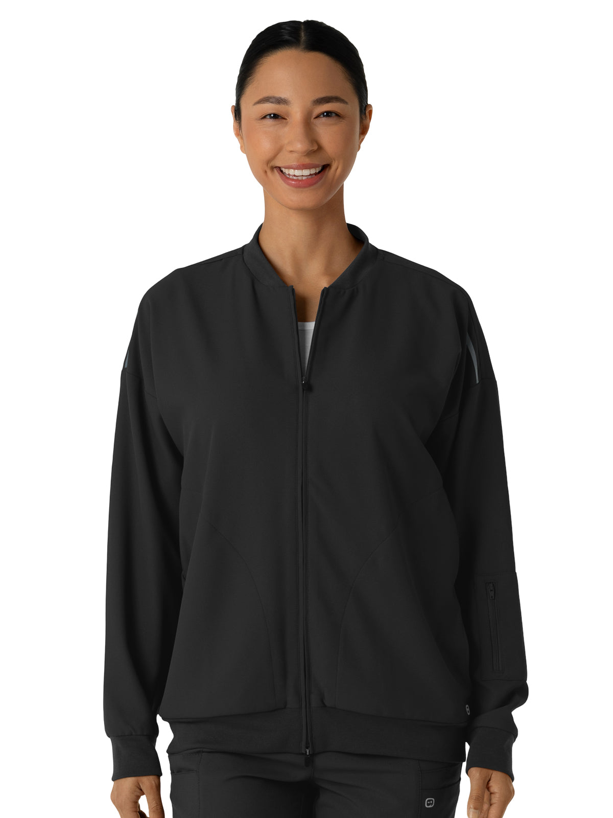 Women's 8-Pocket Bomber Jacket - 8066 - Black