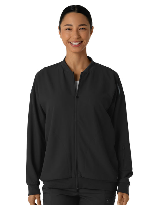 Women's 8-Pocket Bomber Jacket - 8066 - Black