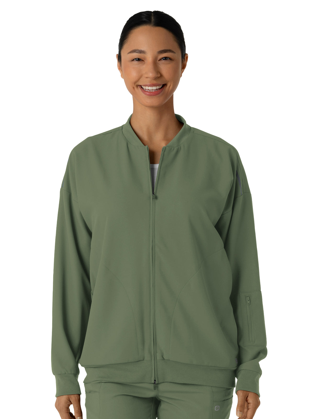 Women's 8-Pocket Bomber Jacket - 8066 - Olive