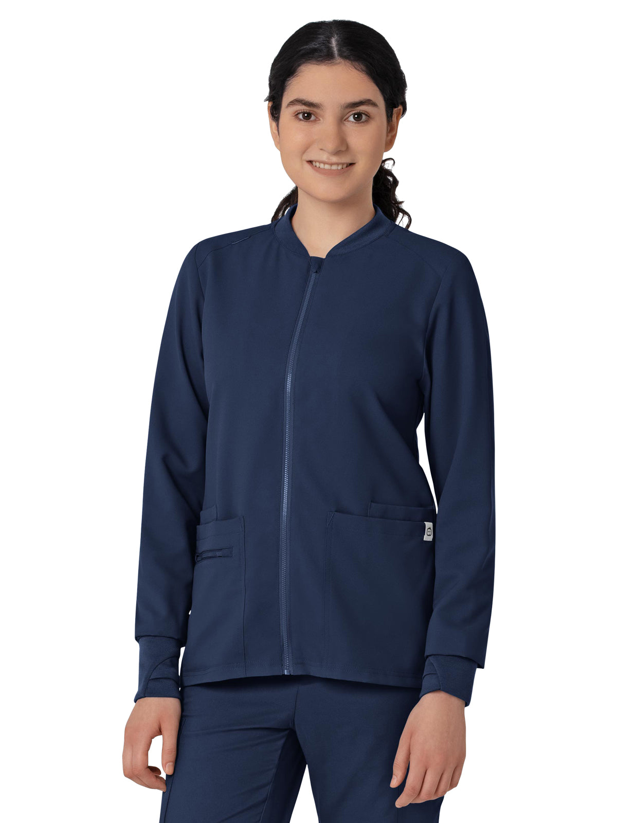 Women's Five-Pocket Zip-Front Jacket - 8122 - Navy