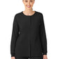 Women's Two-Pocket Crew Neck Jacket - 8155 - Black
