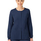 Women's Two-Pocket Crew Neck Jacket - 8155 - Navy