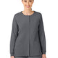 Women's Two-Pocket Crew Neck Jacket - 8155 - Pewter
