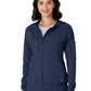 Knit Women’s Four-Pocket Zip Hoodie - 8159 - Navy