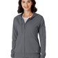 Knit Women’s Four-Pocket Zip Hoodie - 8159 - Pewter