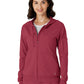 Knit Women’s Four-Pocket Zip Hoodie - 8159 - Ruby