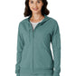 Knit Women’s Four-Pocket Zip Hoodie - 8159 - Vintage Teal