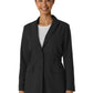 Women's Blazer Short Lab Coat - 8166 - Black