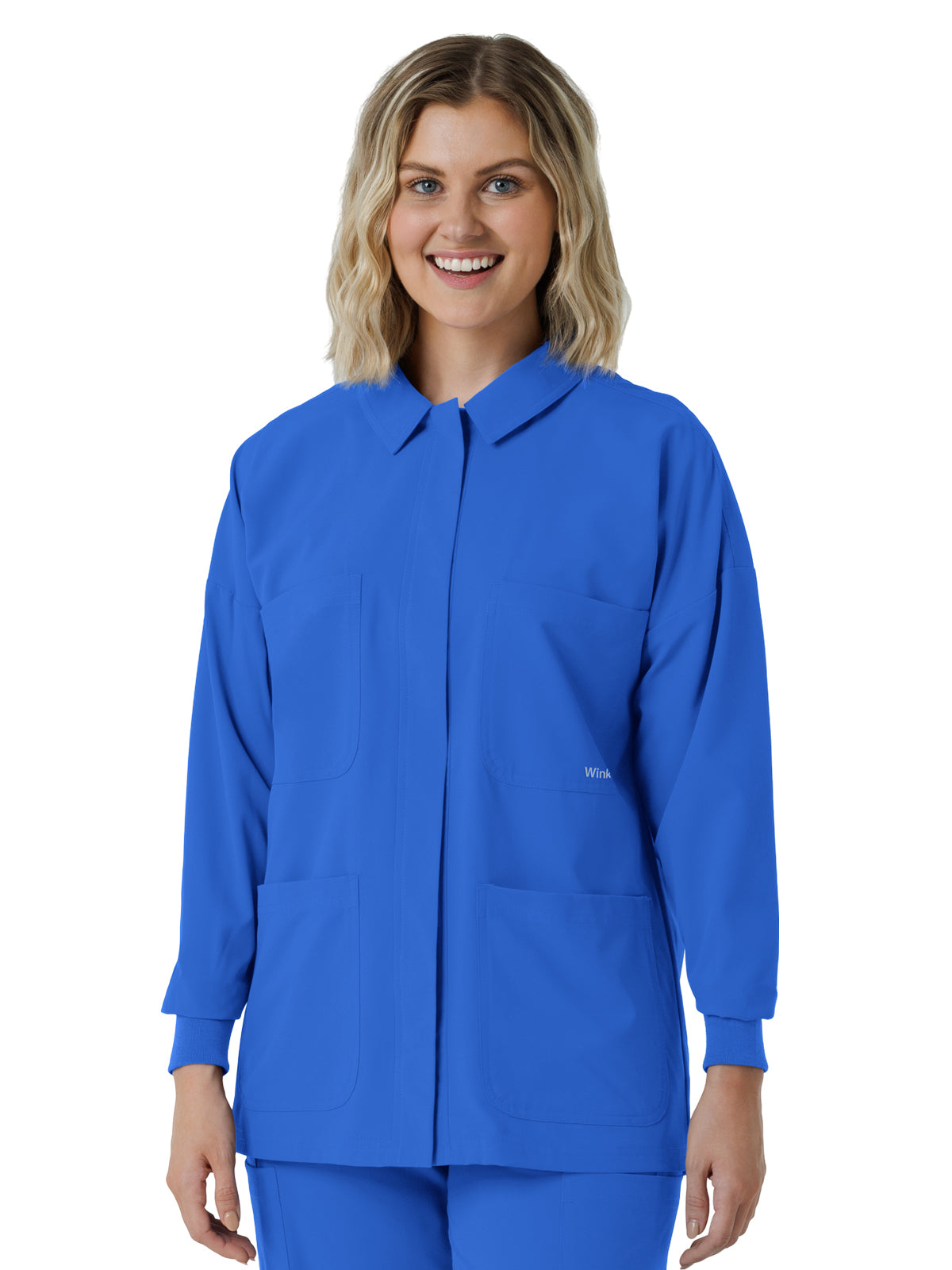 Women’s Four-Pocket Scrub Shirt Jacket - 8180 - Royal