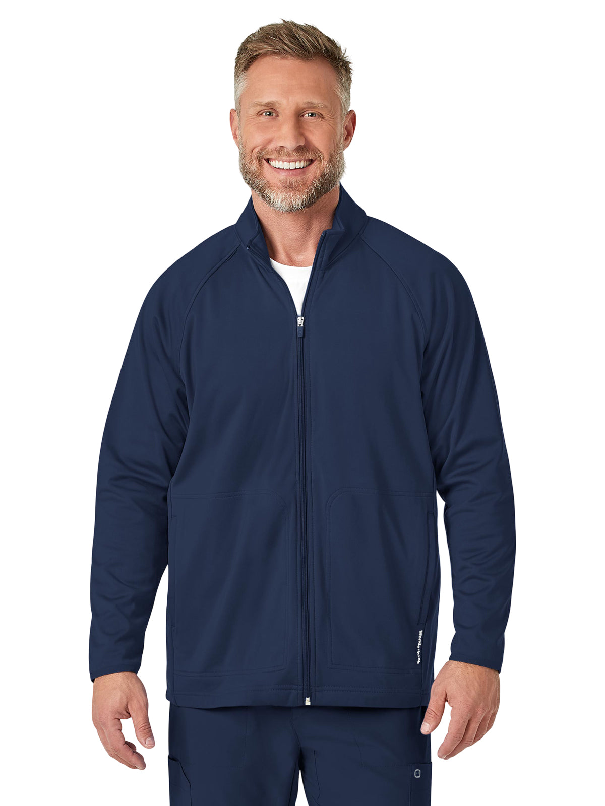 Men's Fleece Full Zip Jacket - 8309 - Navy