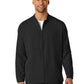 Men's Three-Pocket Zip-Front Warm-Up Jacket - 8355 - Black