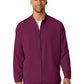 Men's Three-Pocket Zip-Front Warm-Up Jacket - 8355 - Wine