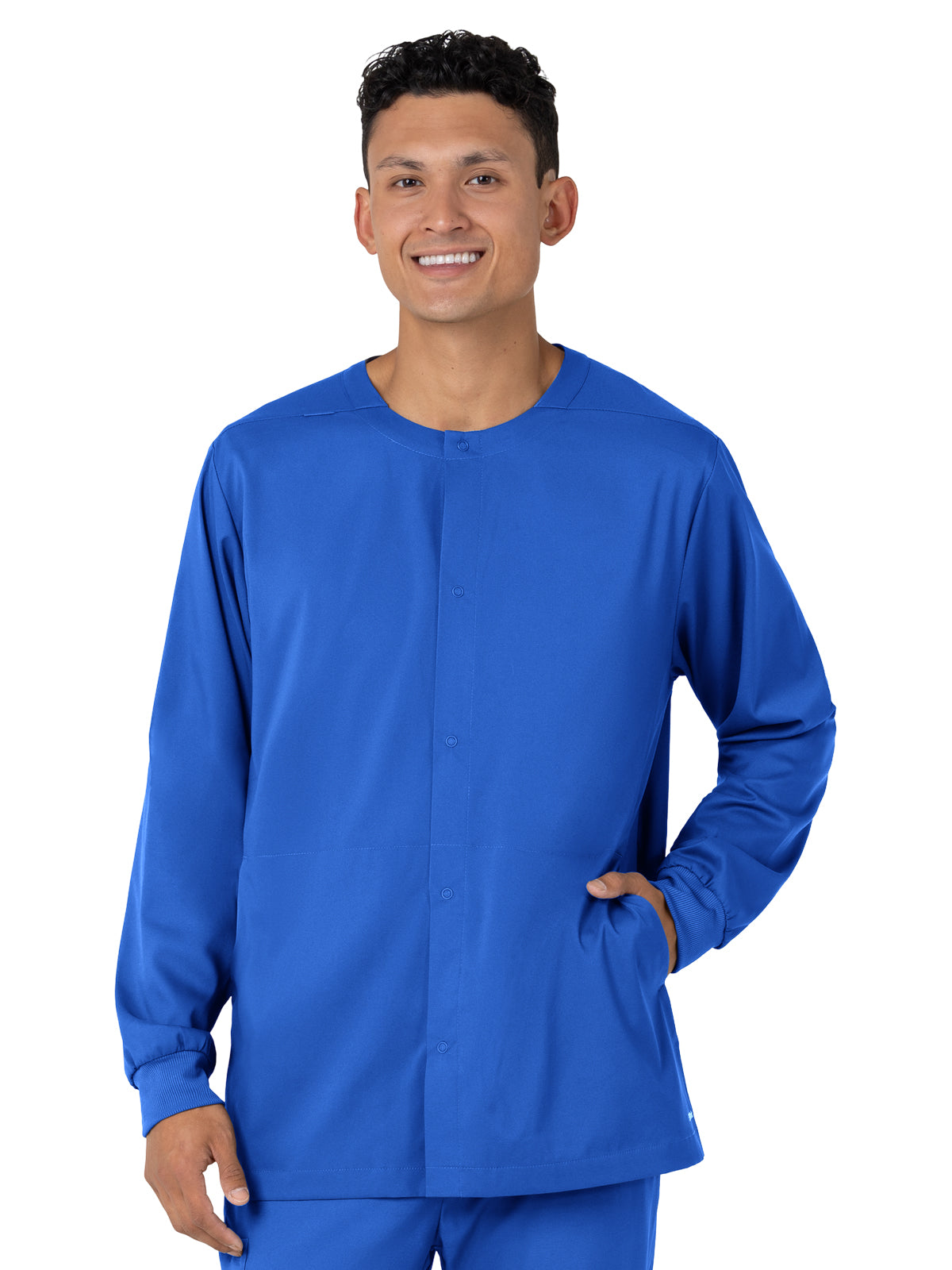 Men’s Two-Pocket Warm-Up Scrub Jacket - 8651 - Royal