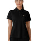 Women's Three-Pocket Lightweight Short Sleeve Polo Scrub Top - C12119 - Black