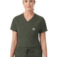Women's Five-Pocket Tuck-in Scrub Top - C12139 - Olive