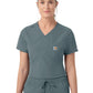 Women's Five-Pocket Tuck-in Scrub Top - C12139 - Rolling Thunder