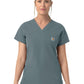 Women's Four-Pocket V-Neck Scrub Top - C12239 - Rolling Thunder