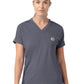 Women's Five-Pocket V-Neck Scrub Top - C13190 - Approaching Storm
