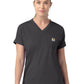Women's Five-Pocket V-Neck Scrub Top - C13190 - Pewter