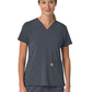 Women's Three-Pocket Flex Panel V-Neck Top - C13210 - Approaching Storm