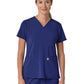 Women's Three-Pocket Flex Panel V-Neck Top - C13210 - Galaxy Blue