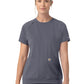 Women's Two-Pocket Crew Neck Scrub Top - C13290 - Approaching Storm