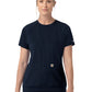 Women's Two-Pocket Crew Neck Scrub Top - C13290 - Navy