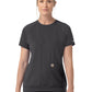 Women's Two-Pocket Crew Neck Scrub Top - C13290 - Pewter