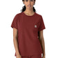 Women's One-Pocket Crew Neck Scrub Top - C13510 - Amber Terrain