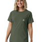 Women's One-Pocket Crew Neck Scrub Top - C13510 - Olive