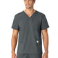 Unisex Seven-Pocket Modern Fit V-Neck Top - C15013 - Pewter