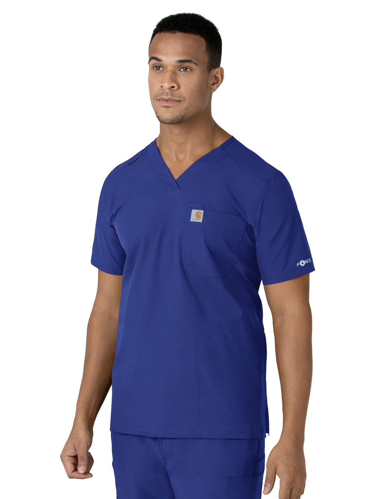 Men's Four-Pocket Modern Fit V-Neck Top - C16113 - Galaxy Blue