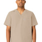 Men's Four-Pocket Modern Fit V-Neck Top - C16113 - Khaki