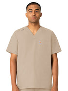 Men's Four-Pocket Modern Fit V-Neck Top - C16113 - Khaki