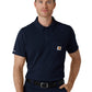 Men's Three-Pocket Lightweight Short Sleeve Polo Scrub Top - C16119 - Dark Navy