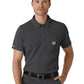 Men's Three-Pocket Lightweight Short Sleeve Polo Scrub Top - C16119 - Pewter