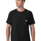 Men's Five-Pocket Crew Neck Scrub Top - C16190 - Black