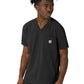 Men's Three-Pocket V-Neck Top - C16410 - Black